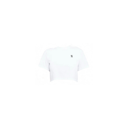 Basic White Cropped Tee