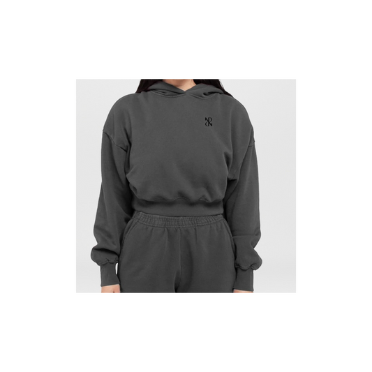 Basic Shadow Cropped Hoodie