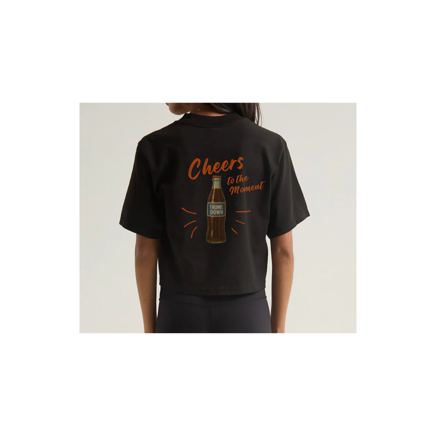 Thums Down Cropped Tee